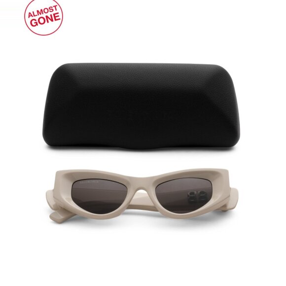 BALENCIAGA Beige 48mm Cat Eye Sunglasses